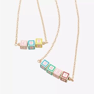 Melanie Martinez Crybaby Block Necklace Set